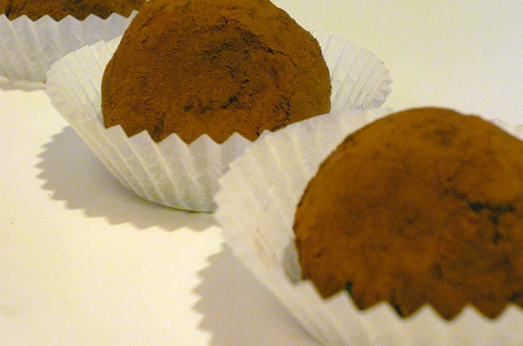 Tartufi di crema di castagna alla cannella e zenzero
